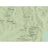 Catskill High Peaks Map 18x24 Poster (Sage)