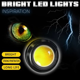 CHUSYYRAY 4X/set yellow 23MM Eagle Eye 15W Fog DRL Reverse Backup Light FOR Car Motor US