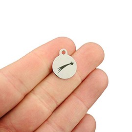 Bohemian Findings Shooting Star Stainless Steel Charms - Smaller Size - Exclusive Line - Quantity Options - BFS1692 Choose Quantity: 1 Charm