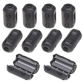 KAUMO 10 Pack of 5mm φ5mm High Temperature Corrosion Abrasion Resistant Noise Filter Noise Absorption