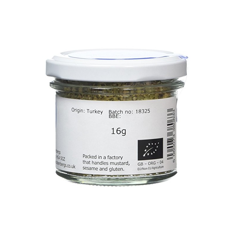 Steenbergs Organic Oregano Dried Leaf Standard Jar - 14g