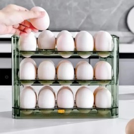 Egg Rack Holder – Refrigerator Egg Storage Box, Egg Basket Organizer