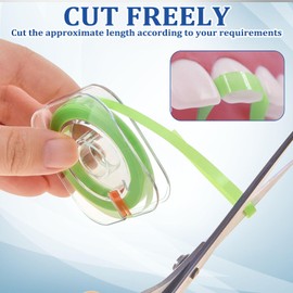 3 Bands, Tooth Sandpaper, Polishing Strips, Interdental Sandpaper, Polishing Strips, Tooth Sandpaper, Easy to Use and Portable, for Deep Cleaning of Oral Hygiene (4 mm x 6 m)