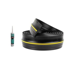 10Ft, Garage Door Bottom Seal Strip, Weatherproof EPDM Rubber Threshold, Fits All Standard Doors, Easy for DIY Homeowners, No Adhesive (10Ft, Black)