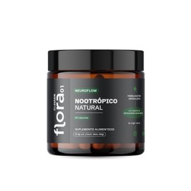 FLORA 01 | NeuroFlow | Suplemento Alimenticio Natural con L‑Teanina, L‑Tirosina, GABA, 5‑HTP y Cafeína | Apoyo Cognitivo y Bienestar Mental | 60 Cápsulas