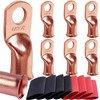 0000 Gauge Pure Copper Lugs 4/0 AWG-1/2" Ring Terminal Cable