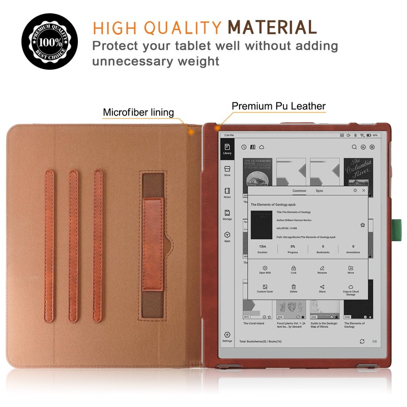 DINGGUAGUA Case Compatible with BOOX Tablet Go 10.3 inch Tablet