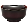 Miyamoto Sangyo Bowl, Japanese-style Lacquer Soup Bowl with Lid, 540ml