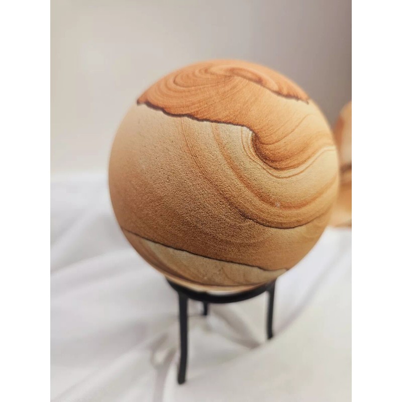 Beautiful Natural Sandstone Sphere - from Arizona Sierra, USA -