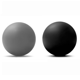 WOVTE Massage Lacrosse Ball Muscle Pain Shoulder Neck Back Leg Body Deep Tissue Trigger Point Muscle Knot Yoga Myofascial Release (Set of 2)