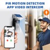 OBEST Wireless Intelligent High-Definition Video Doorbell, With Solar Rain Cover,
