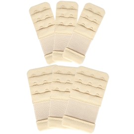 Women's Bra Extenders 2 Hook and 3 Hook Elastic Bra Extension Strap, 6 Pieces