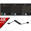 Kework 4ft HDMI 4K Coiled Cable, 90 Degree Right Angle