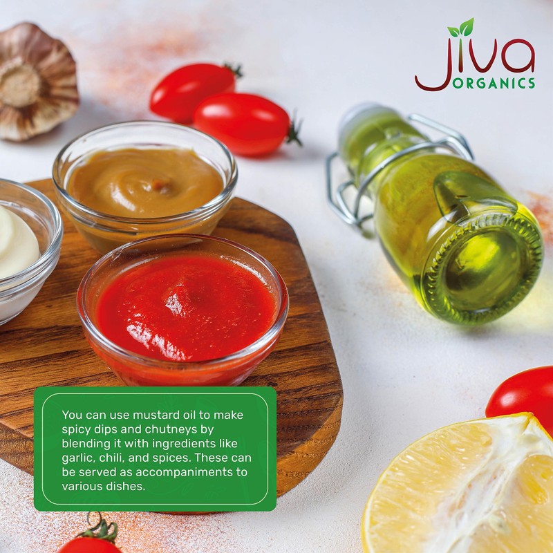 Jiva Organics Organic Mustard Oil 1 Liter Bottle (33.8 Ounce)