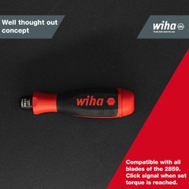 Wiha 29201060 Variant 2"Easy Torque Screwdriver, Black/Red, 0.6 N m
