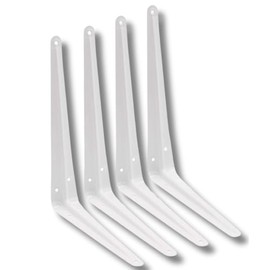 Strong White London Shelf Brackets Shelving 4x3 5x4 6x5 8x6 9x7 10x8 12x10 14x12 Various Pack Sizes - Citystores (4, 8x6)