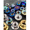 RISON Titanium Nut Titanium Flange Full Metal Lock Nut M10