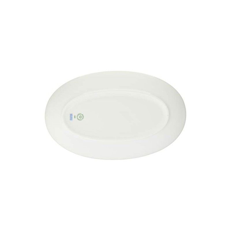 Royal Copenhagen 1016929 White Fluted Oval Dish Plate, 9.3 inches