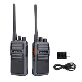 Retevis RB17 Walkie Talkie,Heavy Duty Walkie Talkies Long Range,Rechargeable 4400mAh Large Capacity,VOX Handsfree,Portable Two Way Radio for Hunting Skiing School Church Outdoor Gifts (2 Pack)