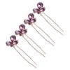 FOMIYES Luxury U-shape Rhinestone Hairpin Set Bridal Hair Stick Chopsticks
