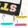Bolsa de cosméticos, 2 bolsas de maquillaje con letras, Negro