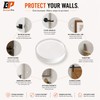 Door Knob Wall Protectors 6-Pack, 2 Inch Clear Silicone Door
