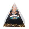 Healing Crystal Pillar Pyramid 6CM Epoxy Positive Energy Generator Meditation