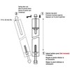 Prime-Line N 6729 5-5/8 In., Bi-Fold Door Top Guide Rod,