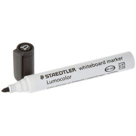 Staedtler Lumocolor 351 Black Bullet Tip Whiteboard Board Marker