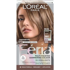L'Oreal Paris Feria - Tinte permanente multifacético y brillante, B61 Downtown Brown (castaño frío de elevada luminosidad), paquete de 1