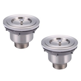 Set of 2 NUZAMAS Stainless Steel Kitchen Sink Strainer Mesh Sink Drainer Kitchen Sink Drain Filter Basket Food Catcher Anti-Clogging Rust Free SUS304
