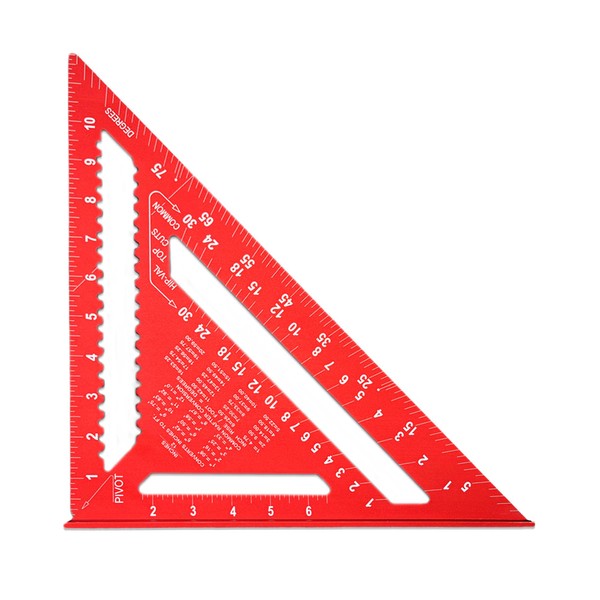 Carpenter Square 12 Inch, Thickened Aluminum Rafter Square Alloy Triangle