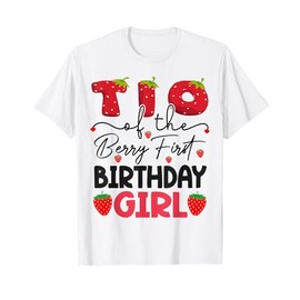 Tio Of The Berry First Birthday Girl Strawberry T-Shirt
