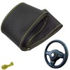 Steering Wheel Cover 4-Piece Car Steering Wheel Cover for Lacing