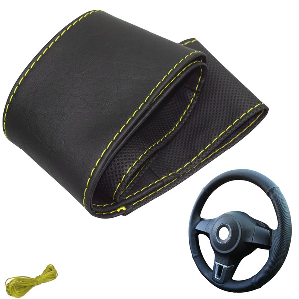 Steering Wheel Cover 4-Piece Car Steering Wheel Cover for Lacing