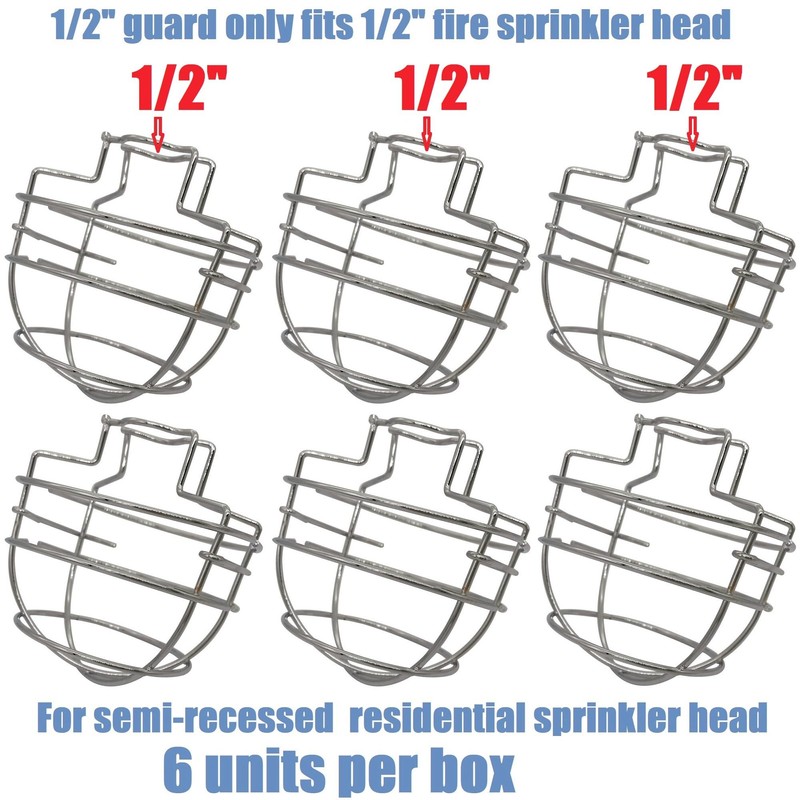 Happy Tree (6 Pack) Fire Sprinkler Head Guard Cage for