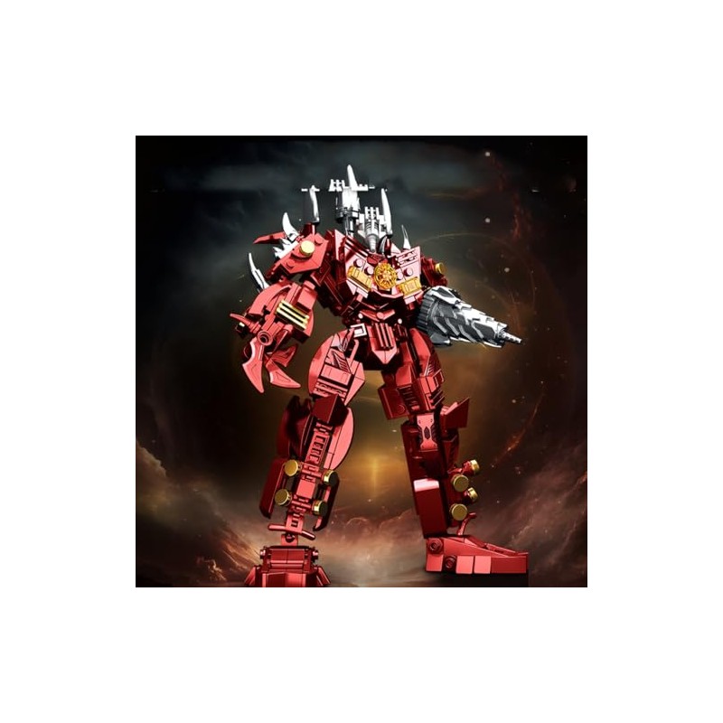 HIGH GODO Drill Mech Robot Transforming Building Blocks Set for