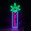 Green Leaf Neon Sign Dimmable Open Neon Lights for Wall