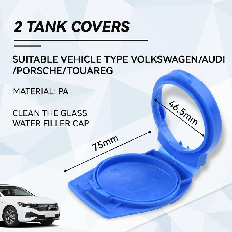 FENQURO 2 x lid for windscreen washer container, 3Q0955455 windscreen