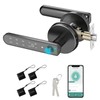 Foxgard Smart Fingerprint Door Lock:Fingerprint Door Knob-Biometric 5-in-1 Finger Print