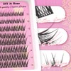 Ahrikiss Lash Clusters Wispy Eyelash Clusters 96Pcs C Curl Cluster