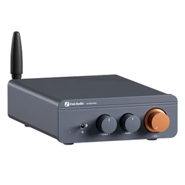 Fosi Audio BT20A Pro 300W x2 TPA3255 Bluetooth 5.0 Power Amplifier Home Audio Stereo 2 Channel Amplifier Receiver Mini Hi-Fi Class D Integrated Amplifier for Speaker Treble/Bass/Volume Control Adjustment with 32V 5A Power Supply