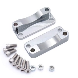 Wsays Touring Front Fender Relocator Spacer Kit Chrome Compatible with Harley Road King Electra Glide FLHR FLHT 2003-2013