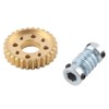 Worm Speed Reducer 28:1 Reduction Ratio Motor Internal Drive Accessories