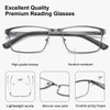 5-Pack Reading Glasses Men Metal Frame Spring Hinges with Computer