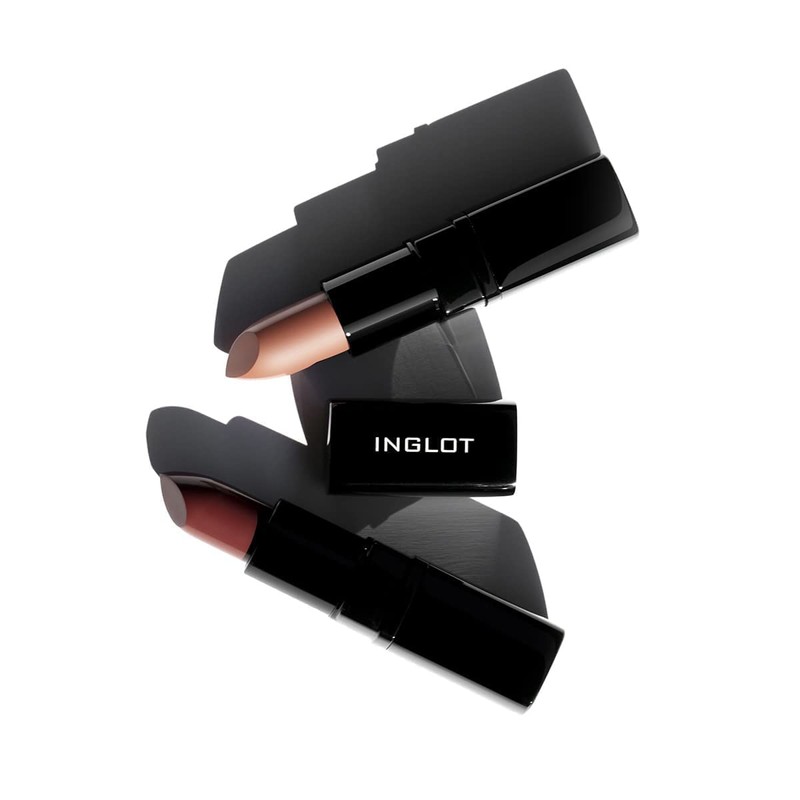 Inglot Lipstick Matte, Klassischer Matter Lippenstift, Angereichert mit Vitamin E,