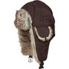 Sakkas JAFurNylon71891J Unisex Weatherproof Nylon Faux Fur Lined Winter Earflap