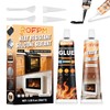 ROFPM High Heat Silicone Glue Clear and Black, 100ml Heat