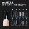 Nail Tips for Gel Nails, Venares 500 Pieces Acrylic Artificial