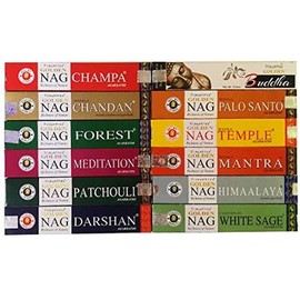 NALE Vijayshree Golden Nag Incense Sticks 12 Packs of 15g